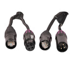 Accu-Cable AC5AXLR-150 CAT5e/XLR Link Combo Cable with Shielded Locking CAT5e and 3-Pin XLR - 150 Foot