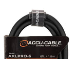 Accu-Cable AXLPRO-6 Premium Balanced XLR Cable - 6 ft