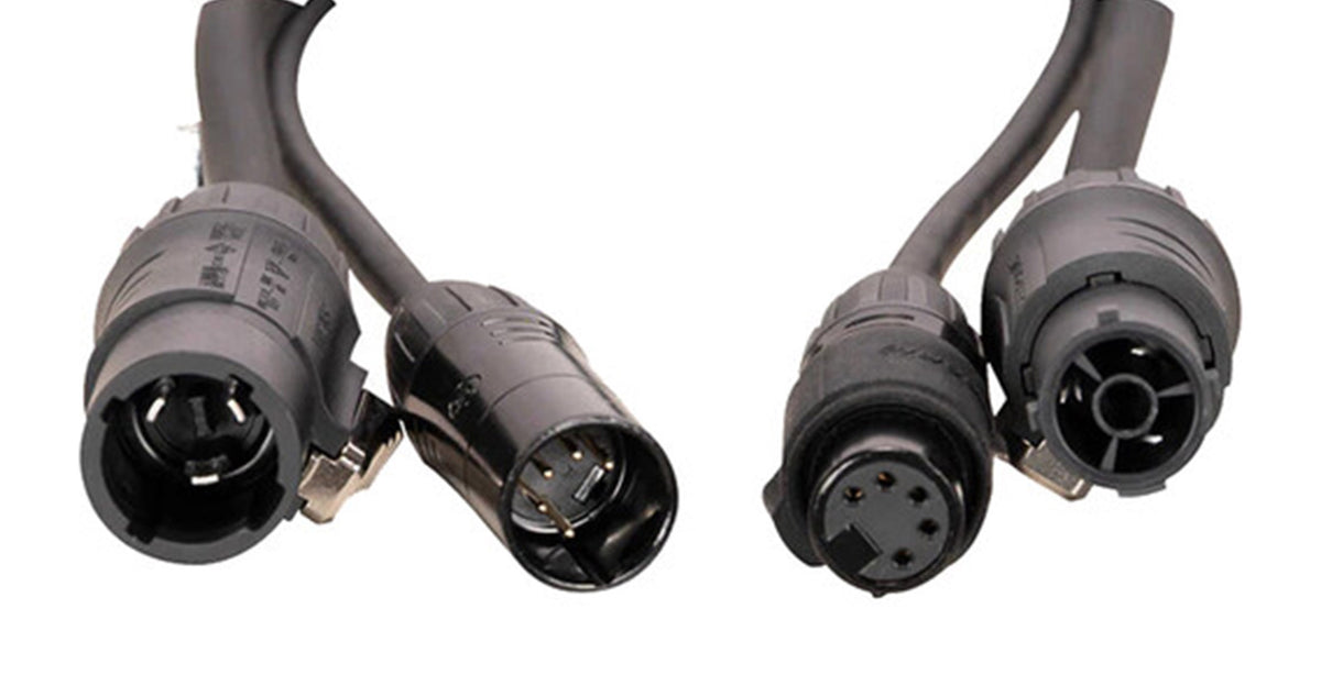 Accu-Cable SPD653 6 ft DMX Combo Cable with IP65 Power Rating