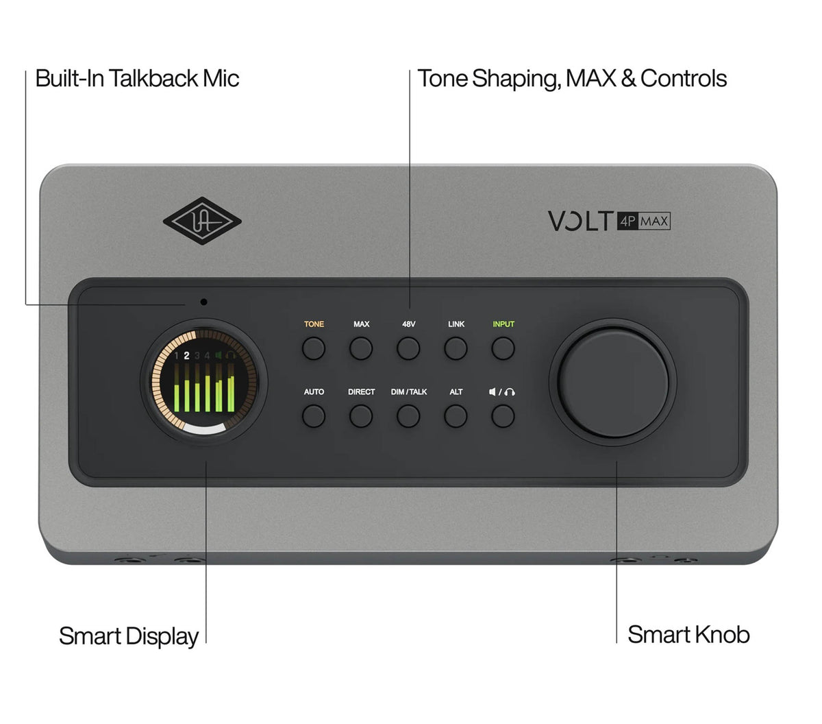 Universal Audio Volt 4P Max 12-In/6-Out USB Audio Interface with Max Compression and ADAT