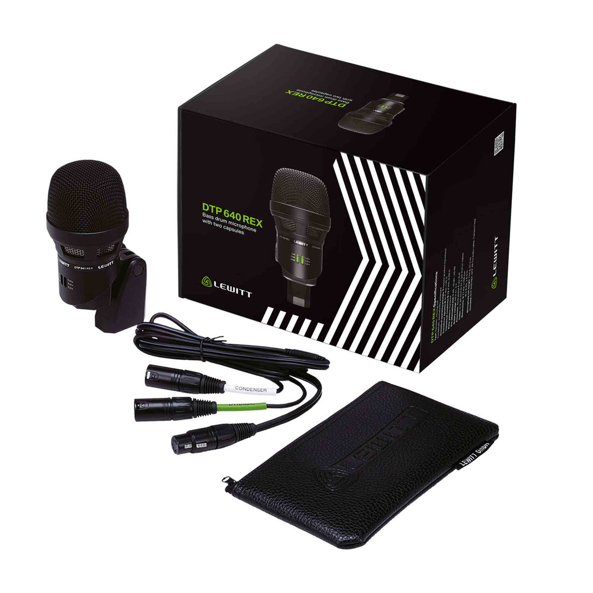 Lewitt DTP 640 REX Dual-Capsule Bass Drum Microphone