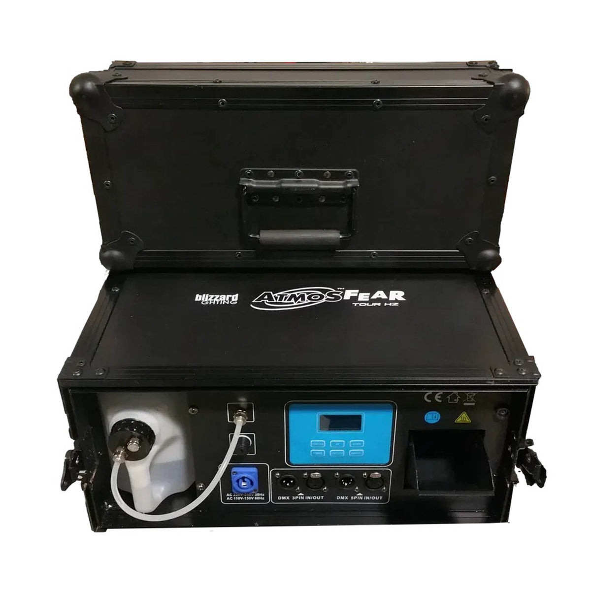 Blizzard Lighting AtmosFEAR Tour HZ, 1000W Water Based Haze Machine with Flight Case