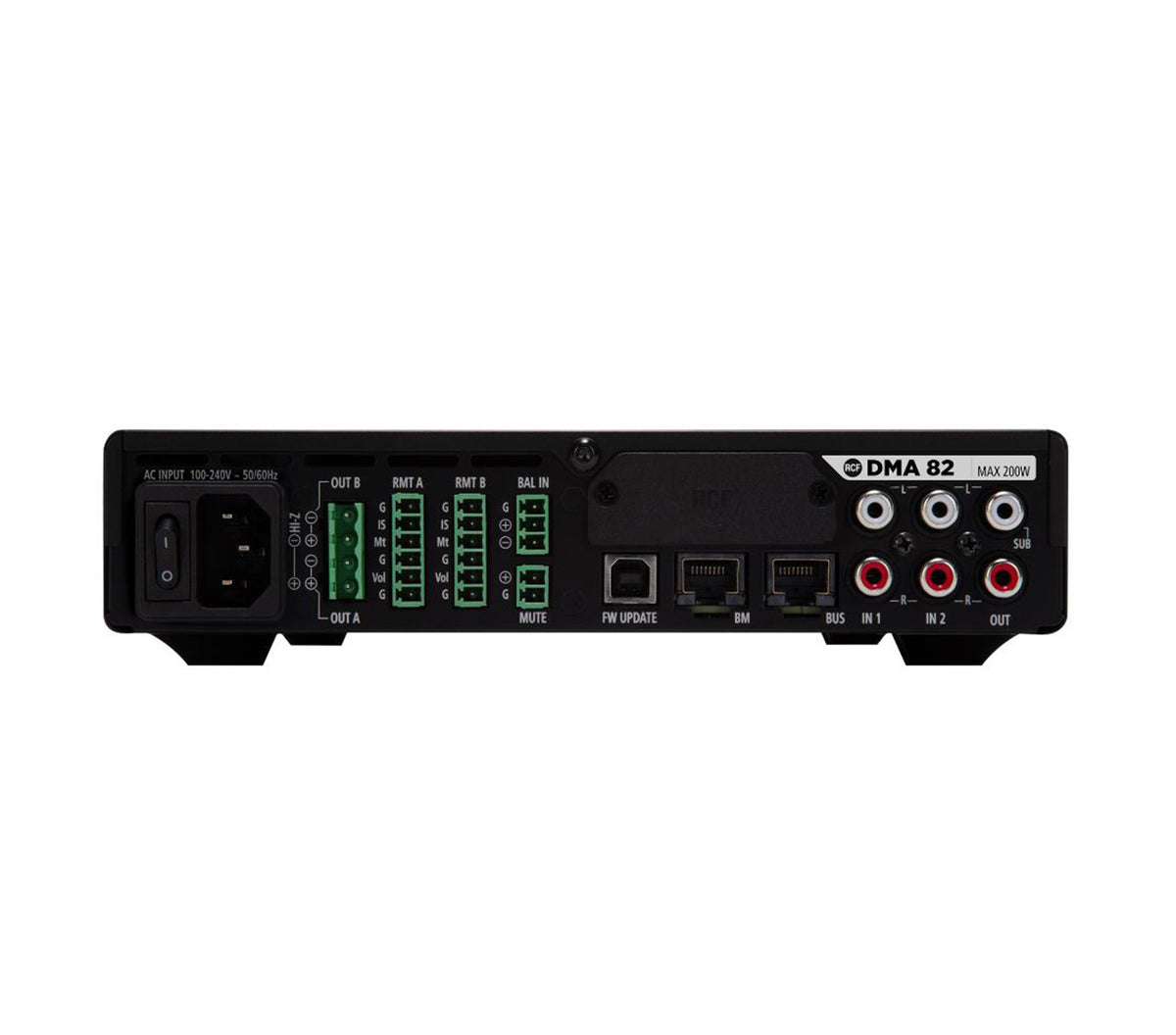 RCF DMA-82 Class-D Matrix Amplifier with DSP - 2 × 80W