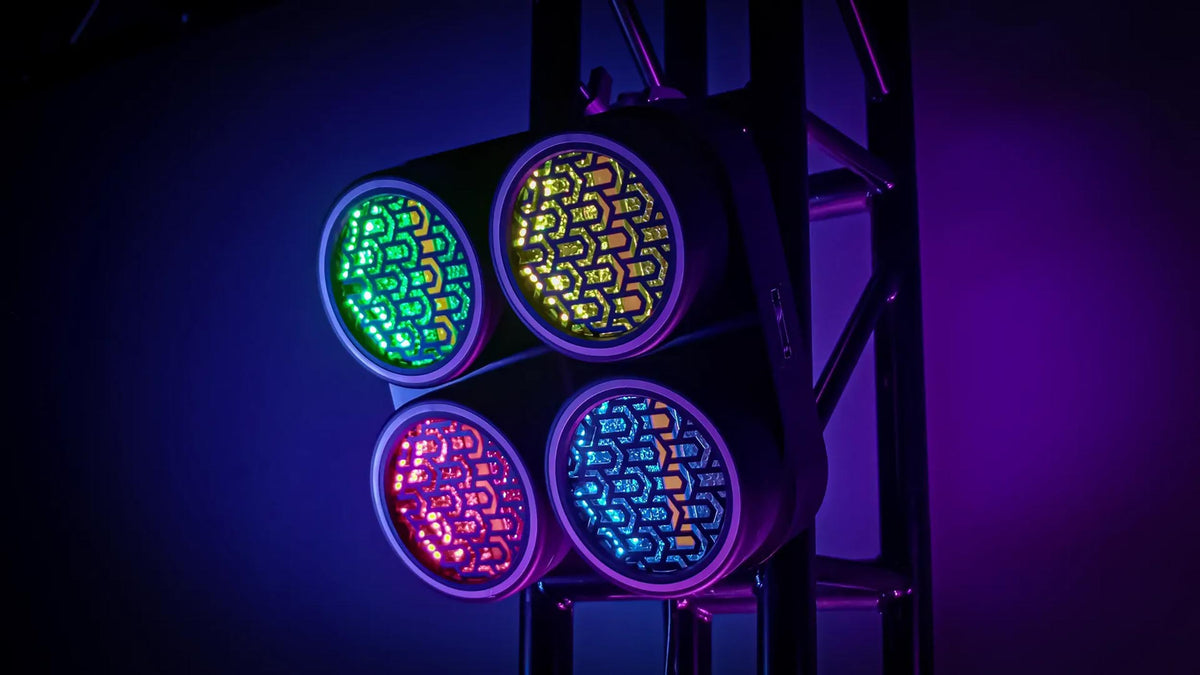 Blizzard Lighting Lux Quadra X4 Quad-Cell Warm-White Blinder with RGB Effects