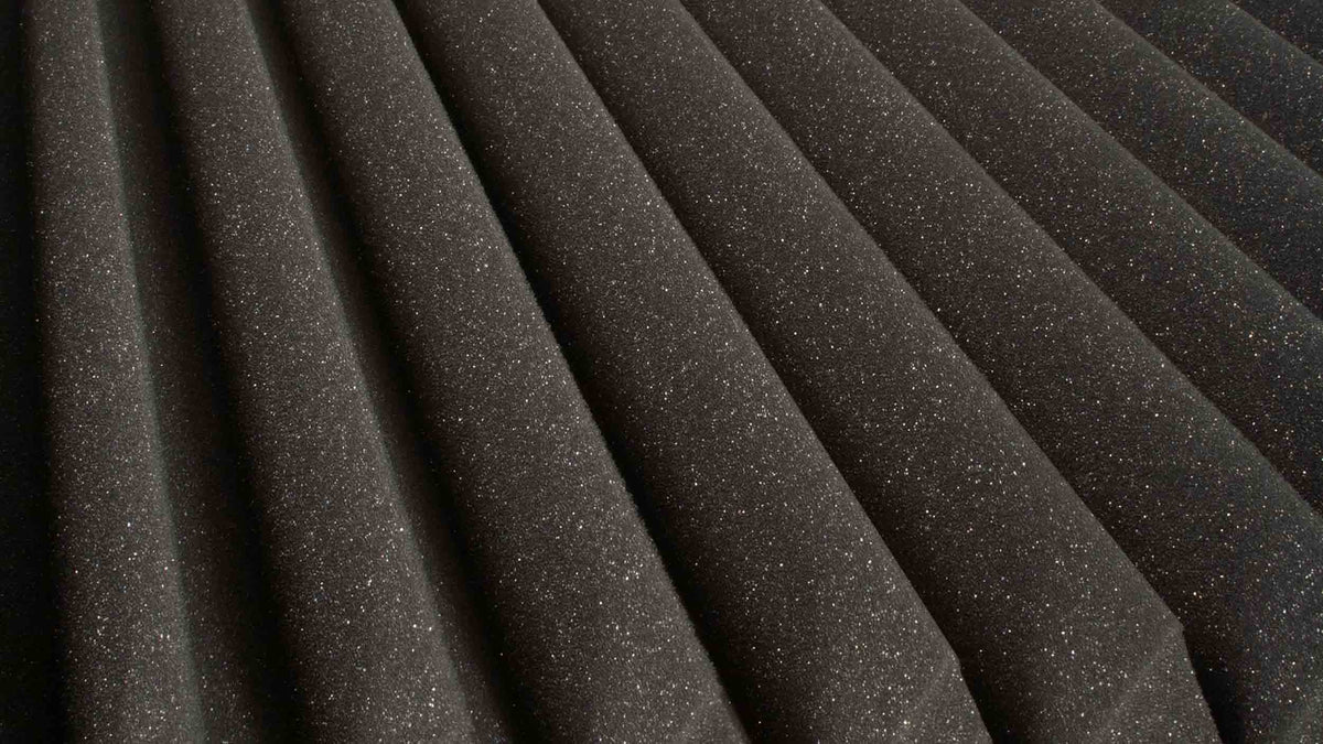 Ultimate Support WPW-12_24 Acoustic Foam Panels in Charcoal – 24 Pack