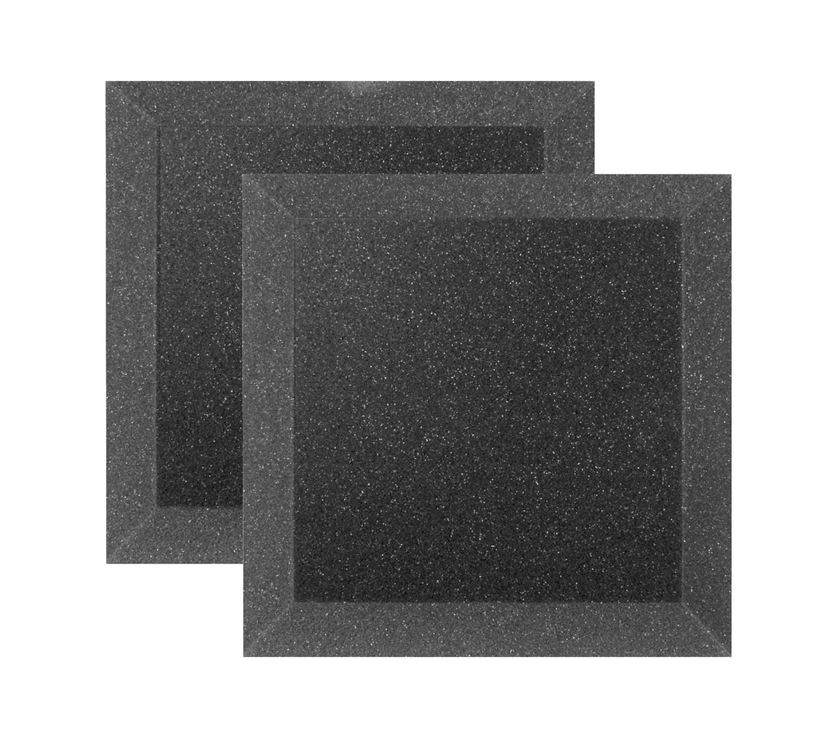 Ultimate Support WPB-12_24 Beveled Acoustic Foam Panels in Charcoal - 24 Pack