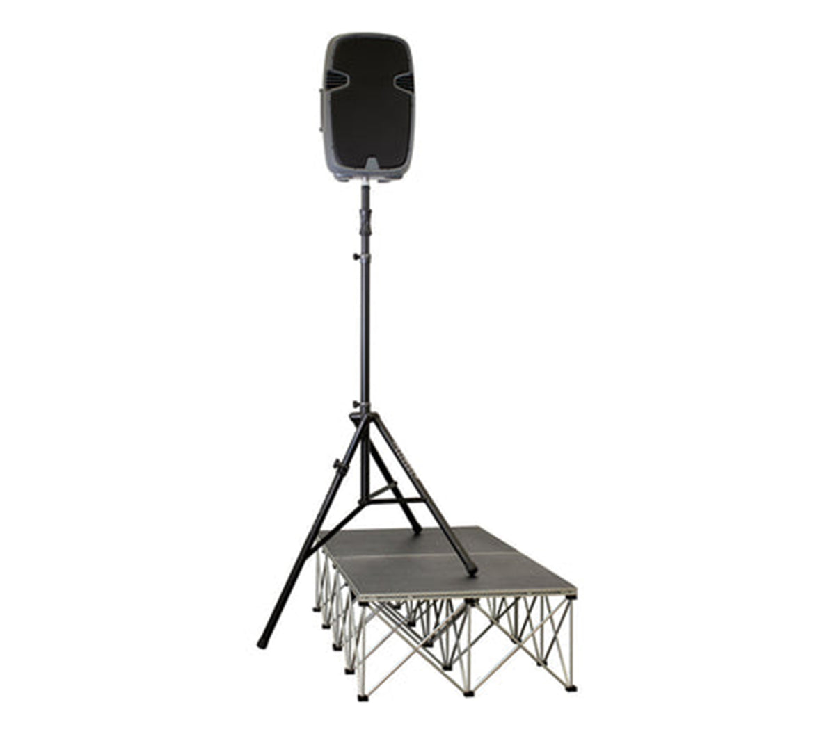 Ultimate Support TS-110BL Tall Air-Powered Speaker Stand with Leveling Leg - 150 lbs Capacity