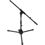 Ultimate Support JS-MCFB50 Short Tripod Microphone Stand with Fixed Boom for Kick Drums and Amps - 24 Inch