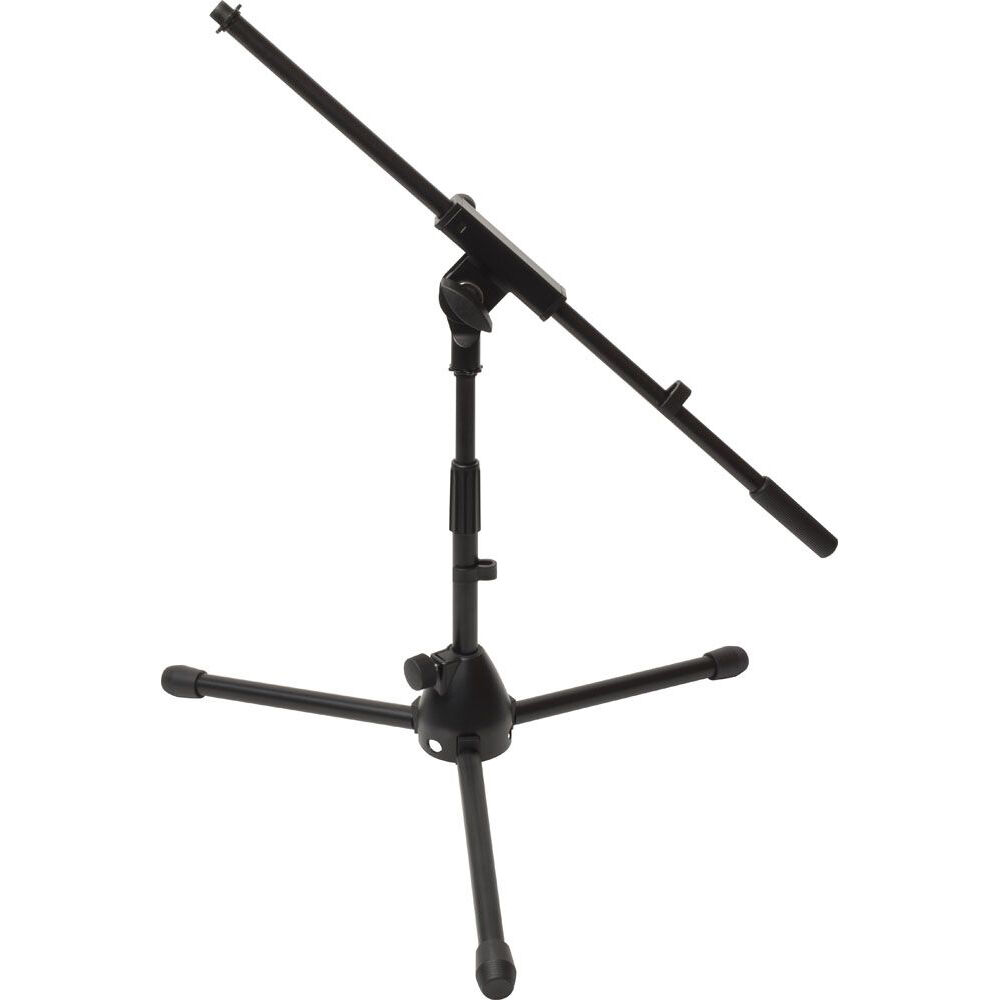 Ultimate Support JS-MCFB50 Short Tripod Microphone Stand with Fixed Boom for Kick Drums and Amps - 24 Inch