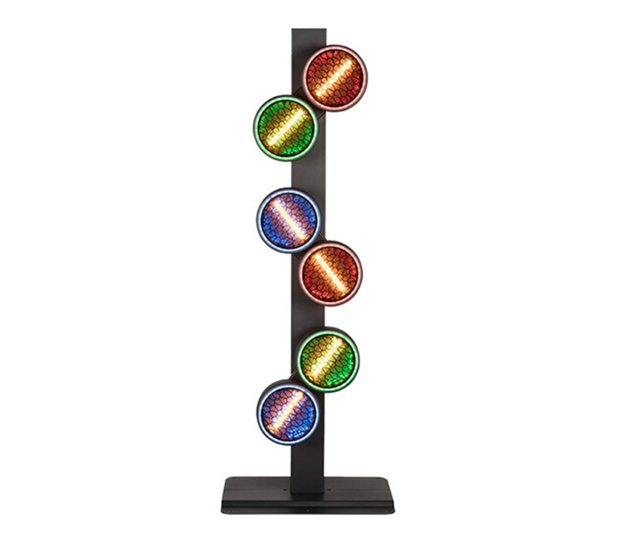 Eliminator Lighting Flux FX Multi-Effect LED Fixture - 360° Rotating Amber and RGB LED Effect