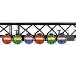 Eliminator Lighting Flux FX Multi-Effect LED Fixture - 360° Rotating Amber and RGB LED Effect