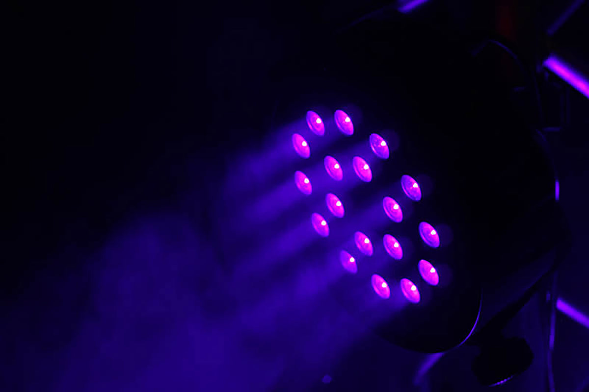 Blizzard Lighting LB PAR CSI, 18 x 1 watt 394~400nm UV LEDs