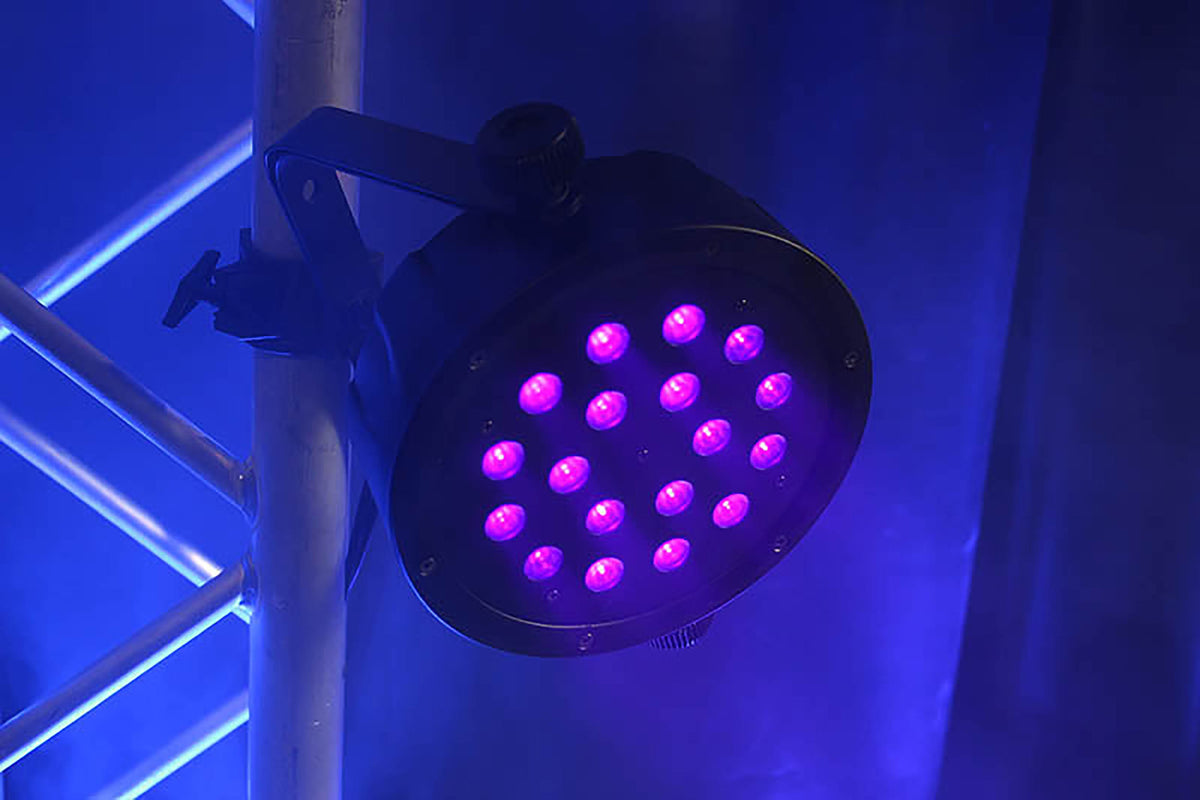 Blizzard Lighting LB PAR CSI, 18 x 1 watt 394~400nm UV LEDs