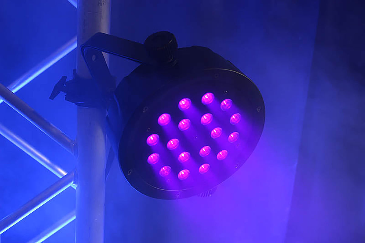 Blizzard Lighting LB PAR CSI, 18 x 1 watt 394~400nm UV LEDs