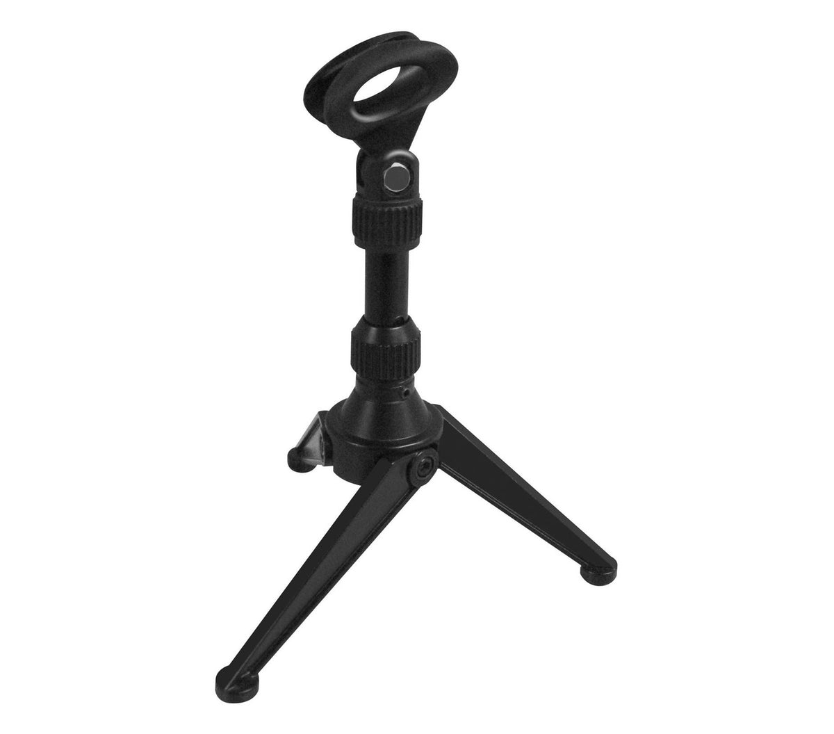 Ultimate Support JS-MMS1 Mini Desktop Tripod Microphone Stand with Adjustable Height Included Mic Clip
