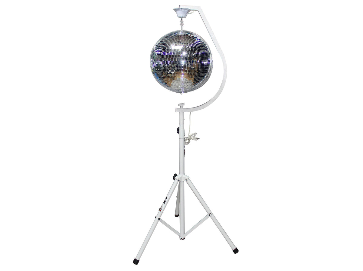 B-Stock: ProX X-MB20STAND 20" Mirror Ball Free Standing Hook with 1 RPM Motor - White by ProX Cases