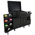 ProX XS-6DMIC25WBL-TYTAN ATA Mic Stand Case with 6 Utility Drawers - Holds 25 Mic Stands - All-Black