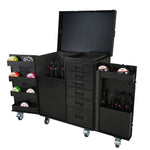 ProX XS-6DMIC25WBL-TYTAN ATA Mic Stand Case with 6 Utility Drawers - Holds 25 Mic Stands - All-Black