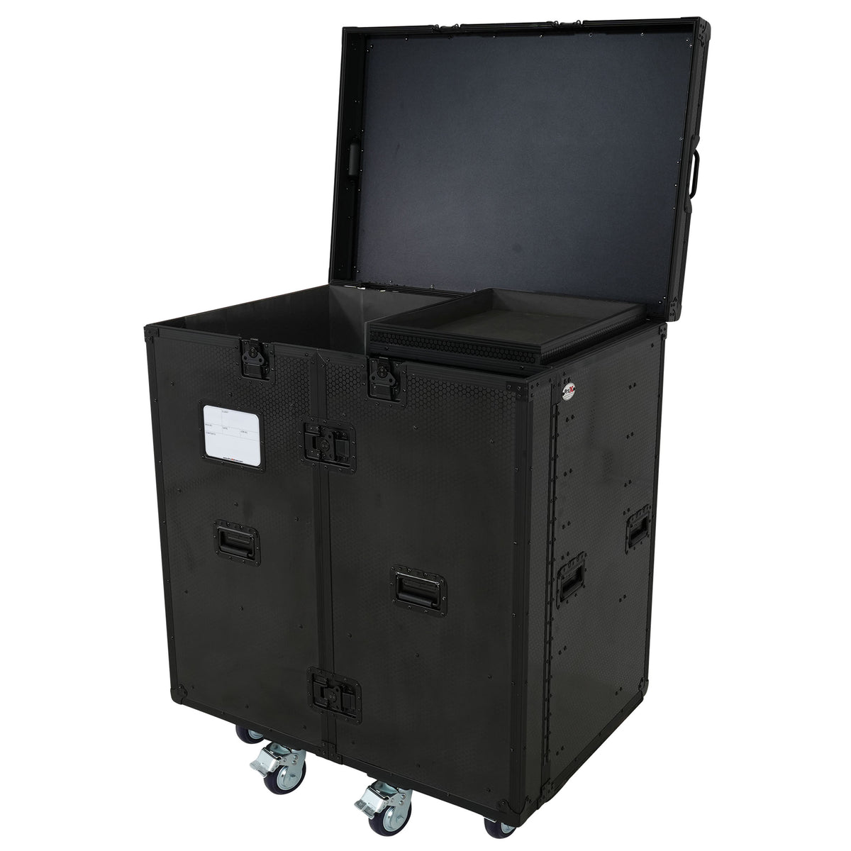 ProX XS-6DMIC25WBL-TYTAN ATA Mic Stand Case with 6 Utility Drawers - Holds 25 Mic Stands - All-Black