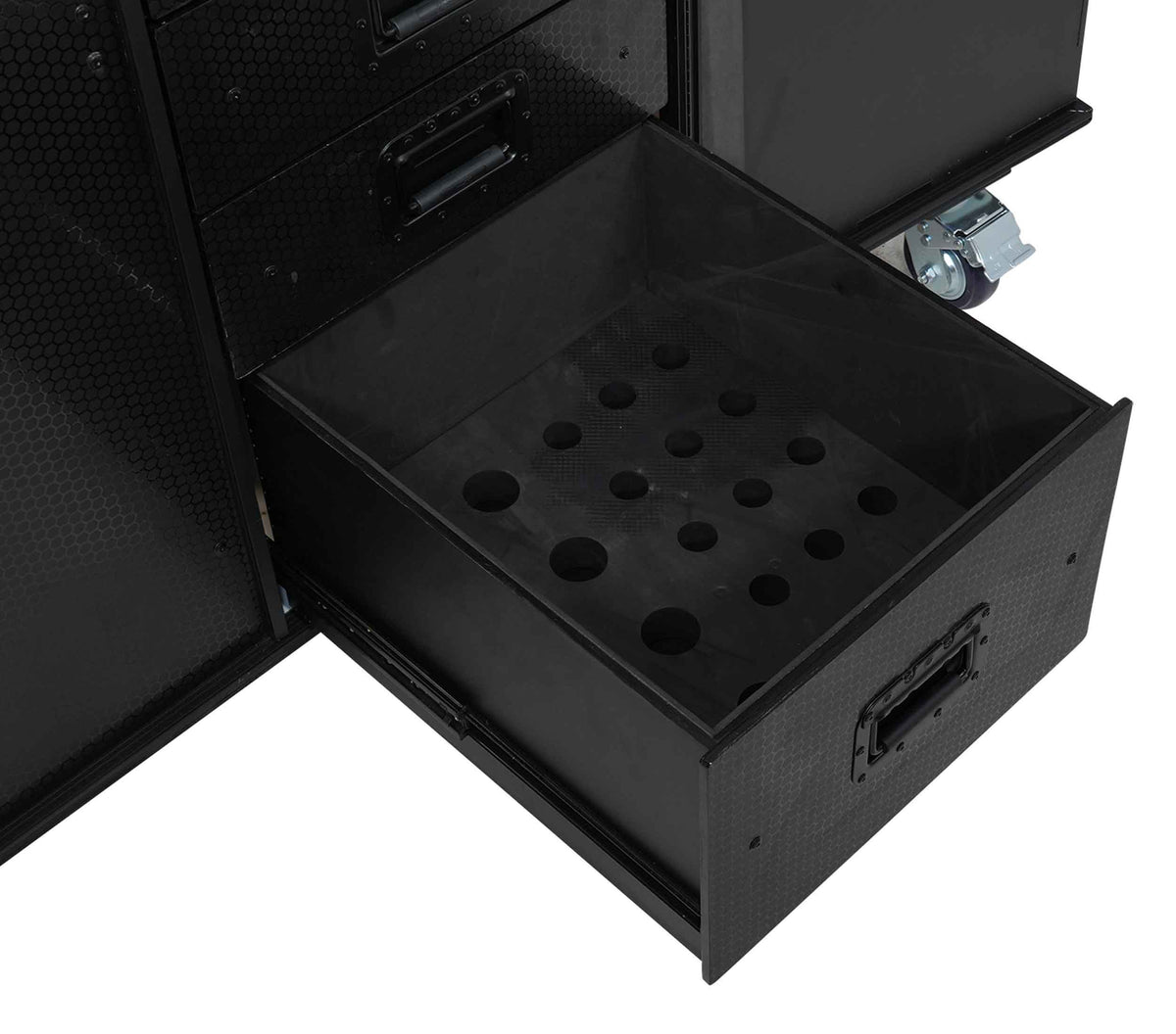 ProX XS-6DMIC25WBL-TYTAN ATA Mic Stand Case with 6 Utility Drawers - Holds 25 Mic Stands - All-Black