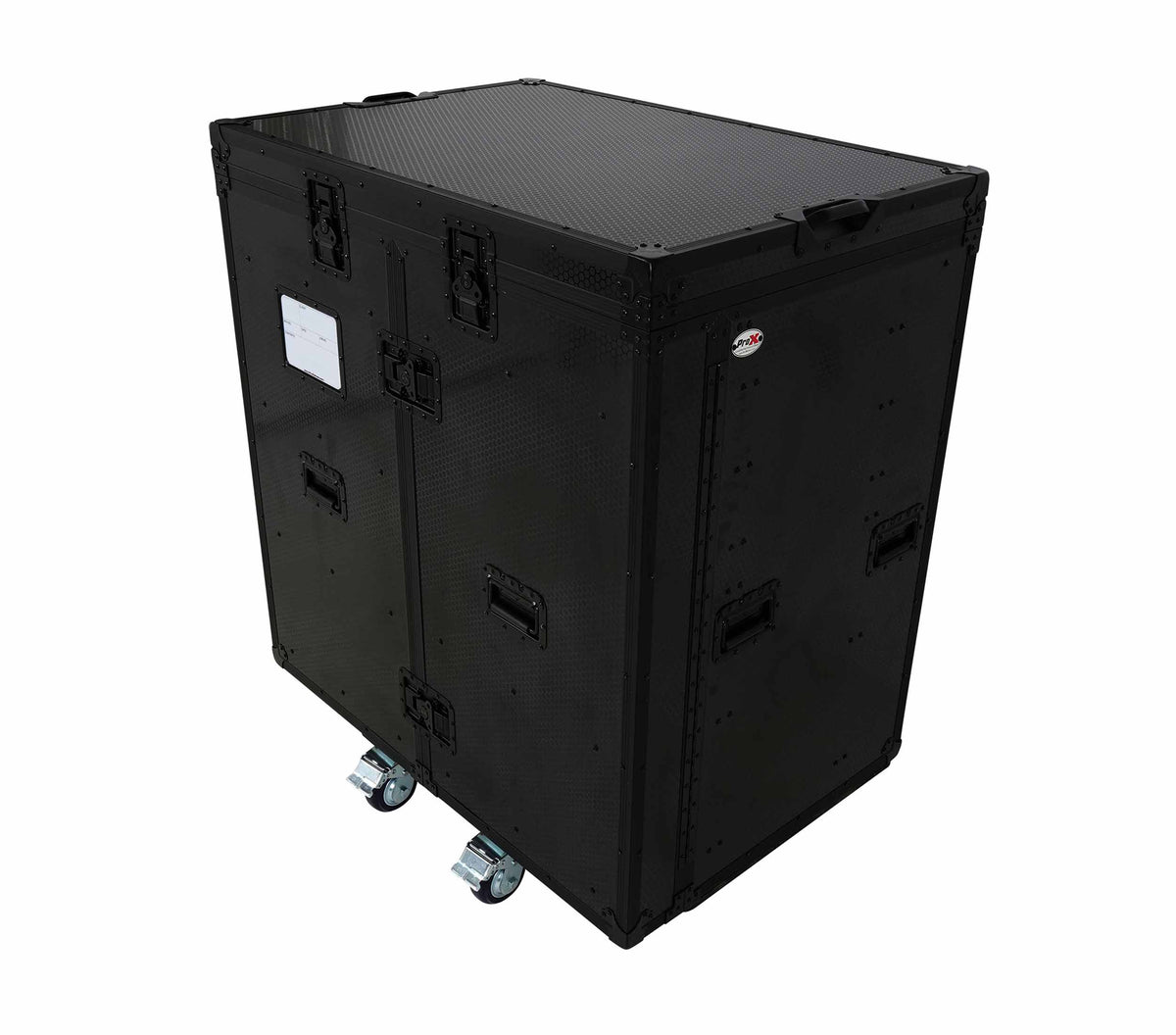 ProX XS-6DMIC25WBL-TYTAN ATA Mic Stand Case with 6 Utility Drawers - Holds 25 Mic Stands - All-Black