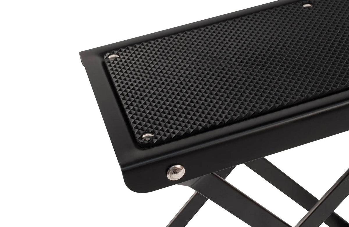 Ultimate Support JS-FT100B Adjustable Folding Guitar Footstool with Non-Slip Pad