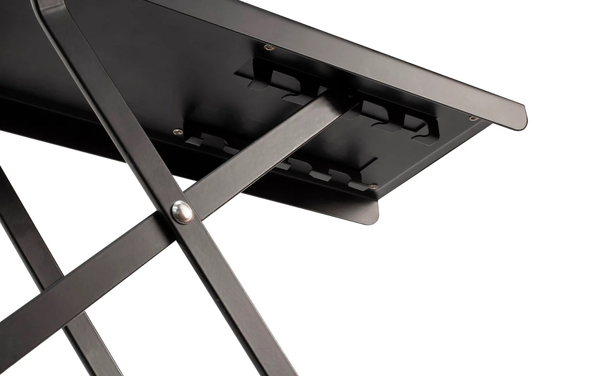 Ultimate Support JS-FT100B Adjustable Folding Guitar Footstool with Non-Slip Pad