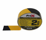 ProX XGF-260HAZARD Hazard Stripe Gaffer Tape Black and Yellow 60 Yards with Residue-Free Removal - 2-Inch