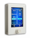 LEA Professional CS TOUCH-WHT, Connect Series Touch PoE Touchscreen Volume and Source Controller - White