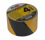 ProX XGF-460HAZARD Hazard Stripe Gaffer Tape 60 Yards Black and Yellow with Matte, Water-Resistant Backing - 4 Inch