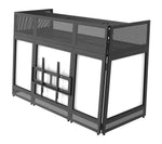 B-Stock: Odyssey DJBOOTHM78, 70-Inch Wide Surface TV Mountable DJ Battle Booth with Removable Top