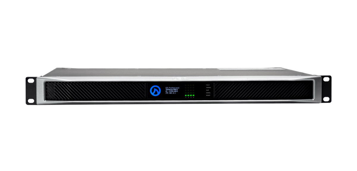 LEA Professional CS704D 4-Channel Connect Series Networked Amplifier with Dante by Hollywood DJ
