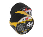 ProX XGF-460HAZARDTT Hazard Stripe Tunnel Tape 60 Yards Black and Yellow with Cable-Safe Adhesive Channels - 4-Inch