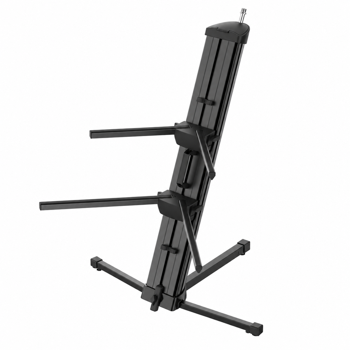 ProX X-KS300FORTE-BLK Dual-Tier Keyboard Stand Adjustable Width Arms and Folding Base