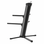 ProX X-KS300FORTE-BLK Dual-Tier Keyboard Stand Adjustable Width Arms and Folding Base