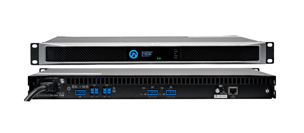 LEA Professional CS702-G, 2-Channel Network Smart Amplifier 700W per Channel