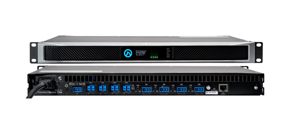 LEA Professional CS704-G, 4-Channel Network Smart Amplifier 700W per Channel