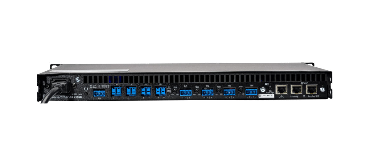 LEA Professional CS704D-G, 4-Channel Dante Smart Amplifier 700W per Channel