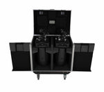 ProX XS-MH20WASHX2W ATA Moving Head Wash Fixture Case - 2 Units with Front Doors and 4" Casters
