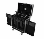 ProX XS-MH20WASHX2W ATA Moving Head Wash Fixture Case - 2 Units with Front Doors and 4" Casters
