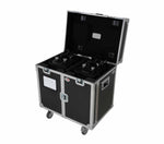 ProX XS-MH20WASHX2W ATA Moving Head Wash Fixture Case - 2 Units with Front Doors and 4" Casters