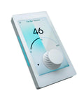 LEA Professional CS GLASS-DANTE-BTSTREAM-WHT, Touchscreen Wall Controller with Bluetooth and Dante - White