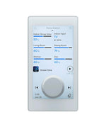 LEA Professional CS GLASS-DANTE-BTSTREAM-WHT, Touchscreen Wall Controller with Bluetooth and Dante - White