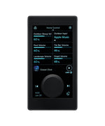 LEA Professional CS GLASS-DANTE-BTSTREAM-BLK, Touchscreen Wall Controller with Bluetooth and Dante - Black