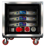 Crown VRACKHD4FX VRack Amplification System Rack on Wheels with Three I-Tech Amplifiers