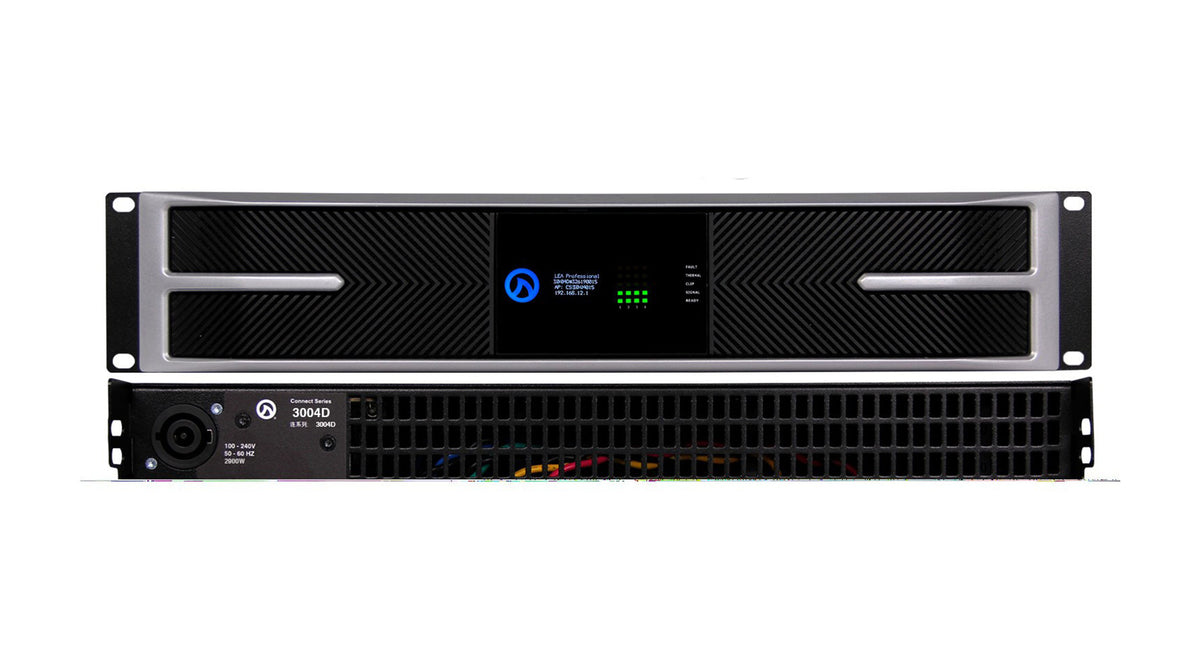 LEA Professional CS3004D, 4-Channel Dante Smart Amplifier 3000W per Channel