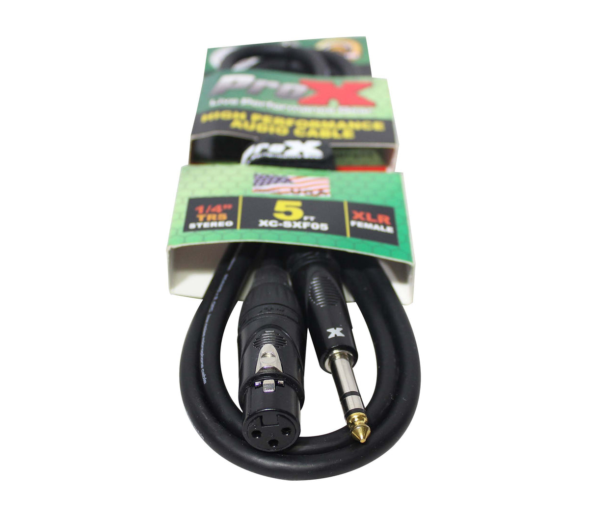 ProX XC-SXF05 Balanced 1/4" TRS-M to XLR-F Audio Cable - 5 FT