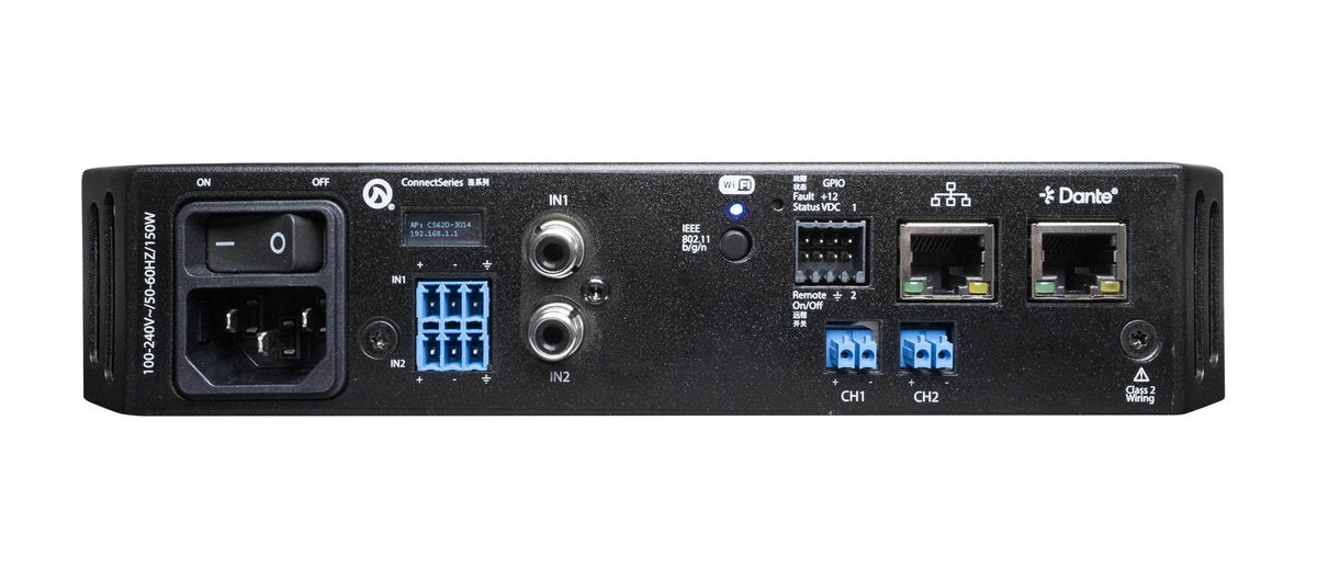 LEA Professional CS122D, 2-Channel Dante Smart Amplifier 120W per Channel by LEA Professional