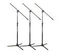 Ultimate Support MC-40B Pro 3-Pack Microphone Boom Stands Fixed Booms with One-Touch Adjustment