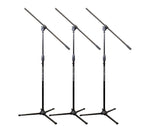 Ultimate Support MC-40B Pro 3-Pack Microphone Boom Stands Fixed Booms with One-Touch Adjustment